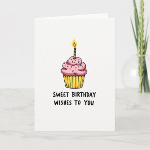 Joyful Birthday Cupcake Card