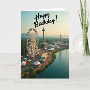 Joyful Birthday Ferris Wheel Card
