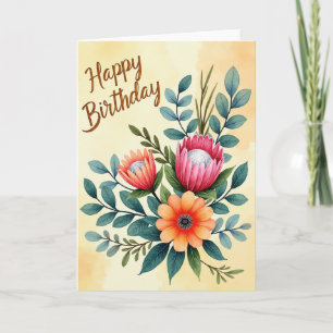 Joyful Birthday Floral Card
