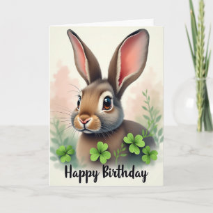 Joyful Birthday Furry Friend Floral Card