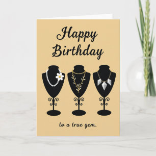 Joyful Birthday Jewellery Display Card