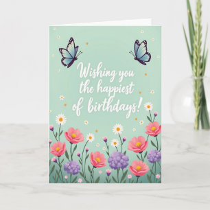 Joyful Birthday Mint Card