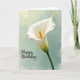 Joyful Birthday Misty Flower Card