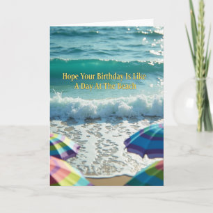 Joyful Birthday Ocean Wave Card