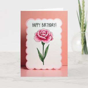 Joyful Birthday Peony Card