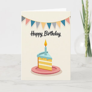 Joyful Birthday Slice Card