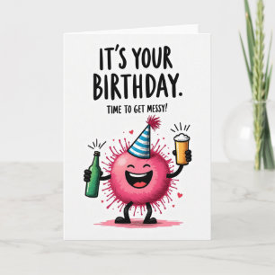 Joyful Birthday Spiky Orb Card