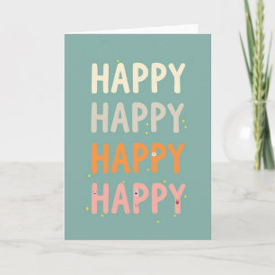 Joyful Birthday Stars Card