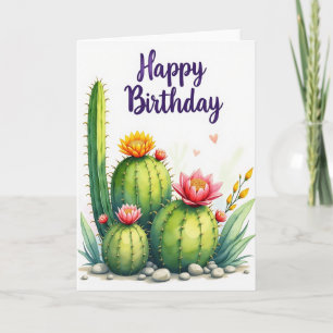 Joyful Birthday Succulent Card