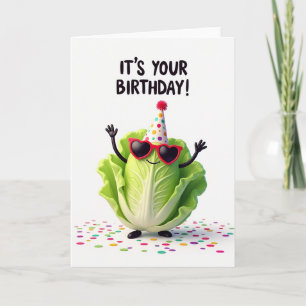 Joyful Birthday Veggie Character Card
