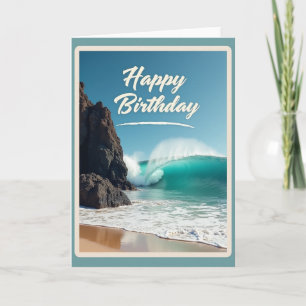 Joyful Birthday Wave Card