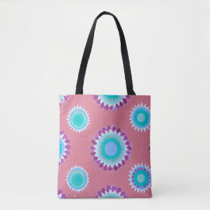 Joyful Bloom Pattern – Colourful Floral Tote Bag