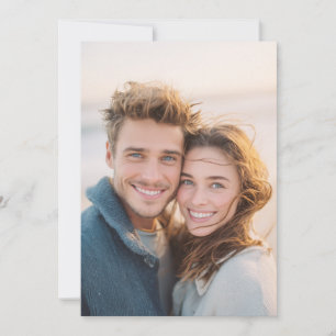 Joyful Blue Casual Photo Invitation