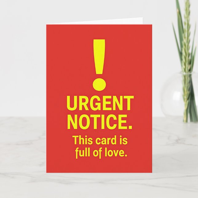 Joyful Bold Exclamation Card (Front)