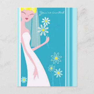 JOYFUL BRIDE INVITATION POSTCARD