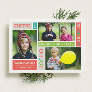 Joyful & Bright Holiday Photo Card