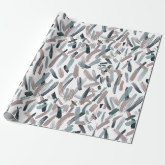 Joyful Brush Strokes Wrapping Paper