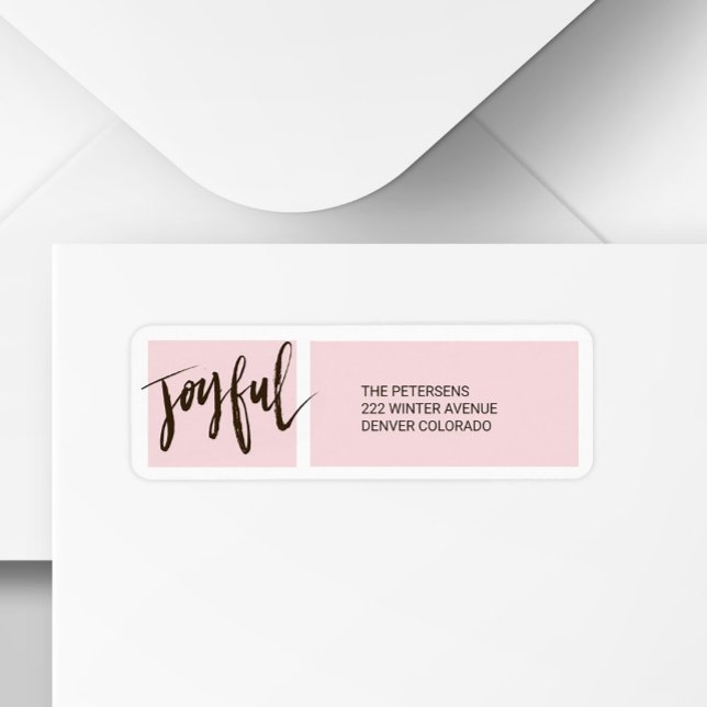JOYFUL Brushed Typography Script | Christmas Pink (Creator Uploaded)