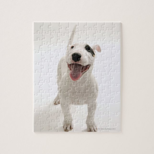 Joyful Bull terrier Jigsaw Puzzle (Vertical)