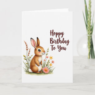 Joyful Bunny Art Card