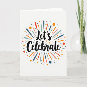 Joyful Bursting Confetti Card