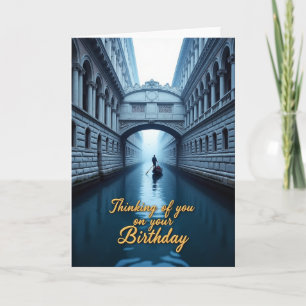 Joyful Canal Birthday Card