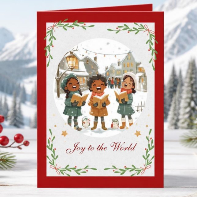 Joyful Carolers Christmas card (Creator Uploaded)
