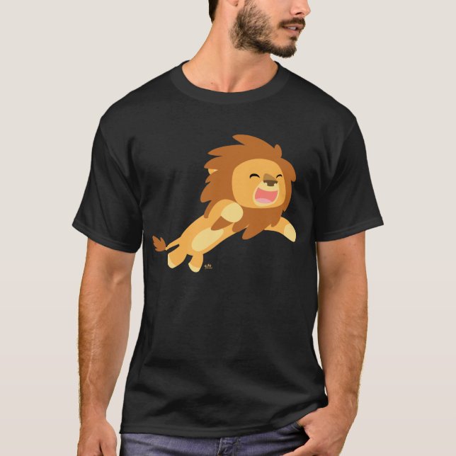 Joyful Cartoon Lion T-shirt (Front)