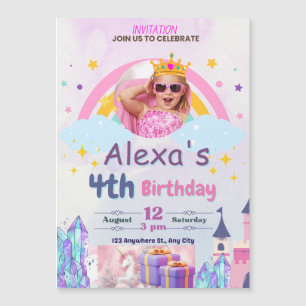 Joyful Celebrations – Kids’ Birthday Bash Invitati Magnetic Invitation