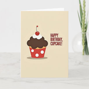 Joyful Cherry Cupcake Card
