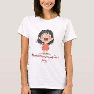 Joyful Chibi Girl Laughing T-Shirt