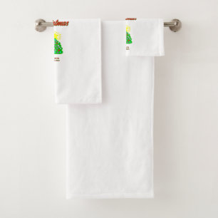 Joyful Christmas Bathroom Towel Set