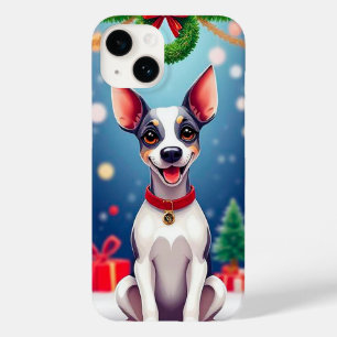 🎅🐶 Joyful Christmas Cartoon Puppy Festive Winter Case-Mate iPhone 14 Case