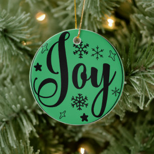 Joyful Christmas Ceramic Tree Decoration