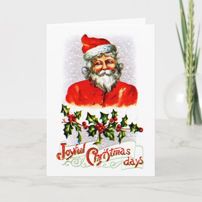 Joyful Christmas Days Holiday Card (Front)