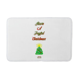 Joyful Christmas Medium Bath Mat