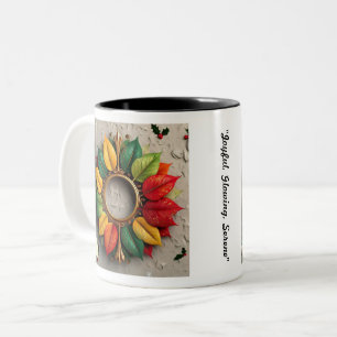 "Joyful Christmas Moments" Two-Tone Coffee Mug