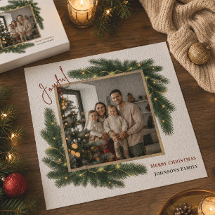 Joyful Christmas Personalised Family Photo Puzzle