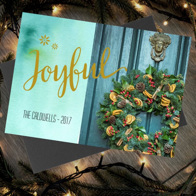 Joyful Christmas Photo Card (Creator Uploaded)