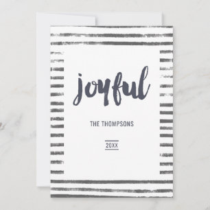 Joyful Christmas Photo Collage Holiday Card