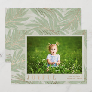 Joyful Christmas Photo Holiday Card