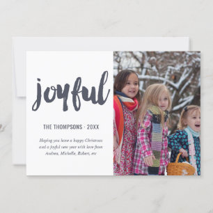 Joyful Christmas Photo Holiday Card