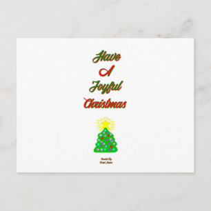 Joyful Christmas Postcard