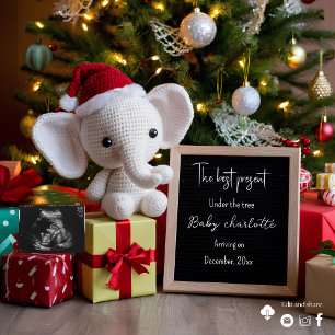 Joyful Christmas pregnancy announcement 