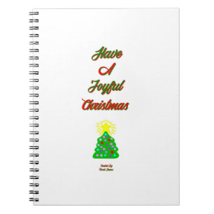 Joyful Christmas Spiral Photo Notebook