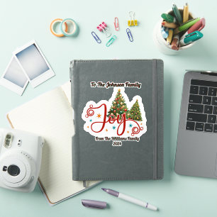 Joyful Christmas Sticker for Holy Night