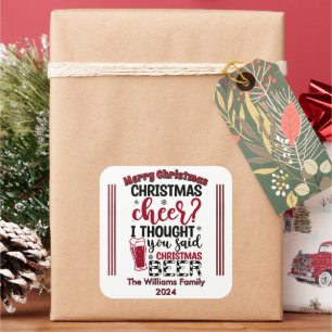 Joyful Christmas Stickers & Beer!