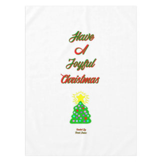 Joyful Christmas Tablecloth