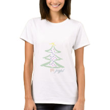 Joyful Christmas tree t-shirt of holiday glee