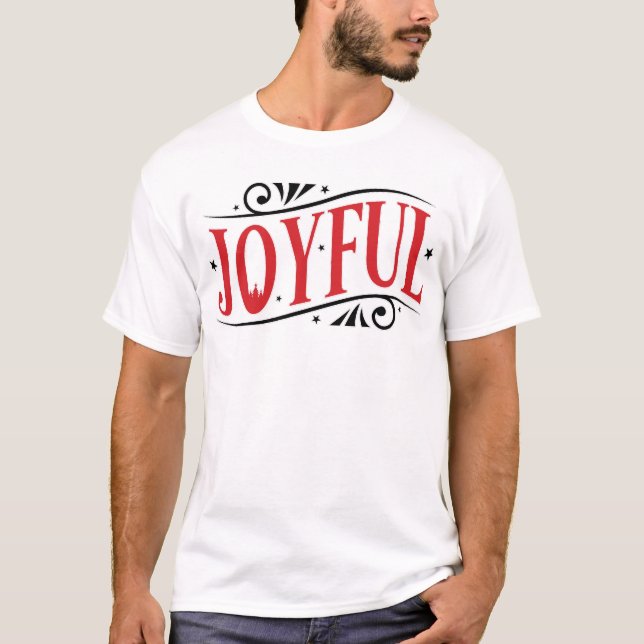 Joyful Christmas women T shirt, Christmas Men Tee (Front)